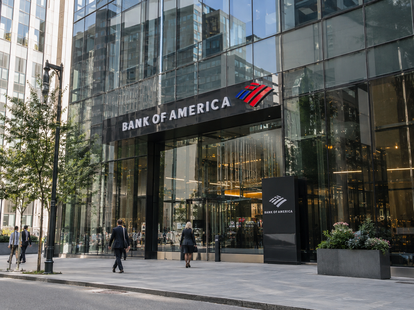 Bank of America verwacht ruim 10 procent minder inkomsten uit zakenbankieren